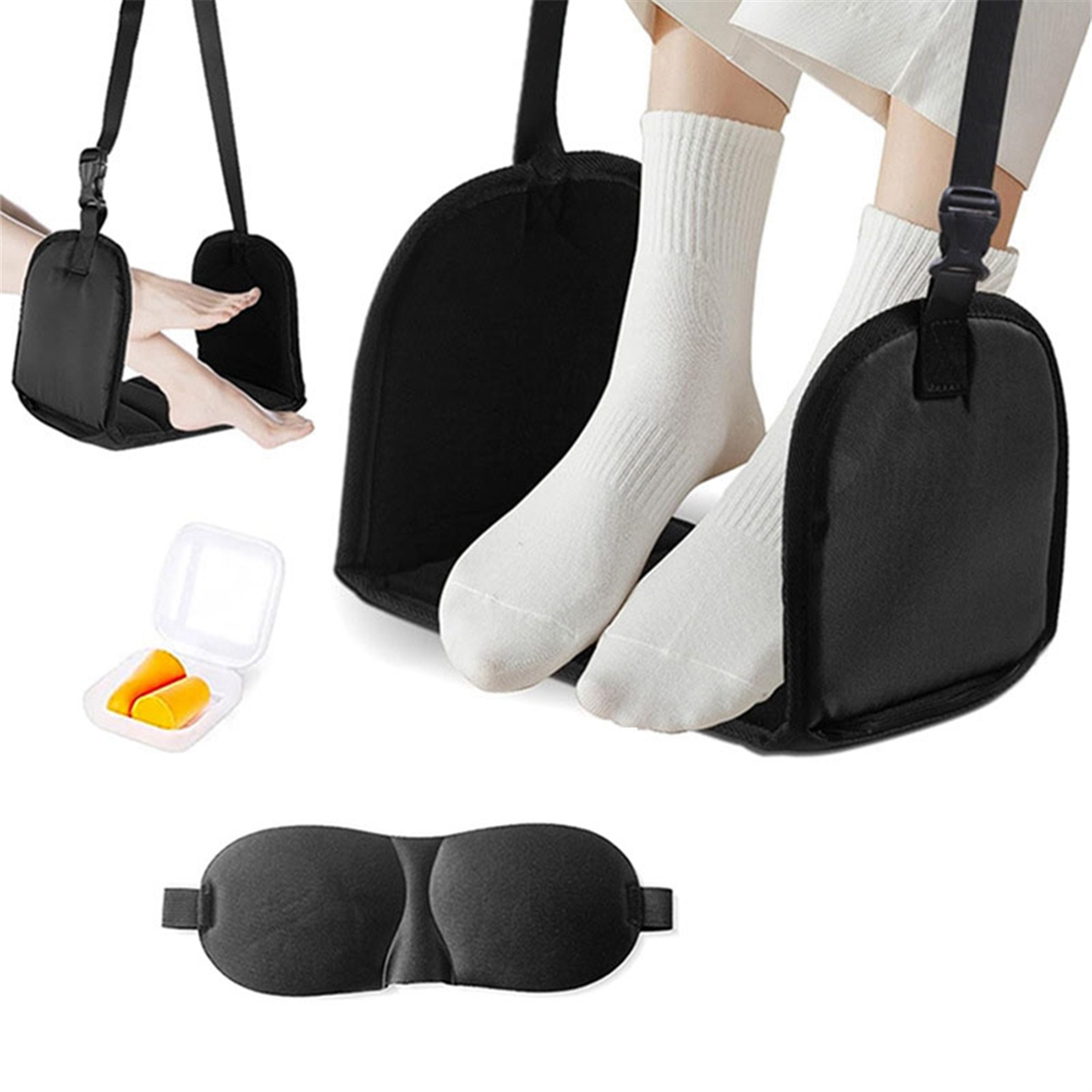 Under Desk Hammock - A11I Airplane Foot Hammock, Foot Rest