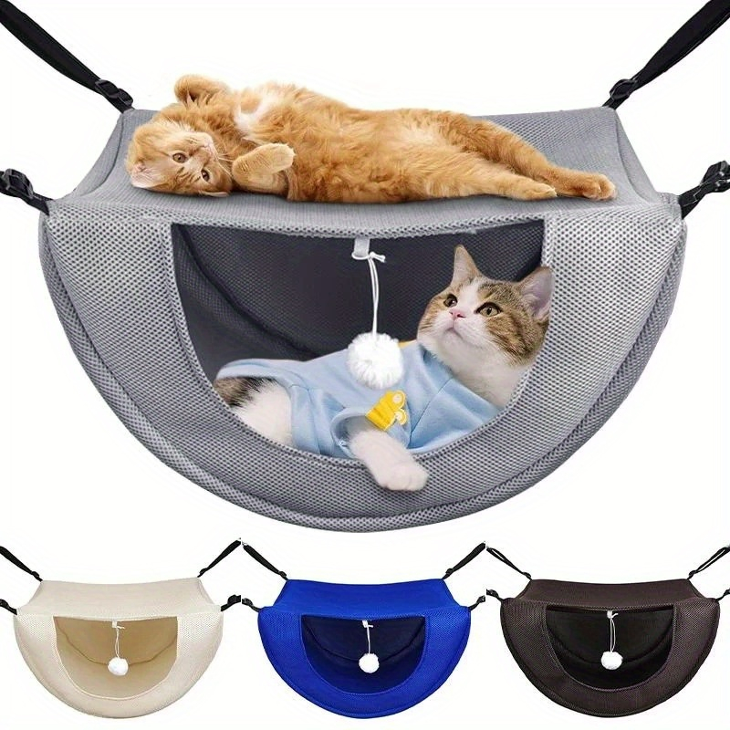 Under Desk Hammock - Breathable Mesh Cat Hammock Bed Hanging