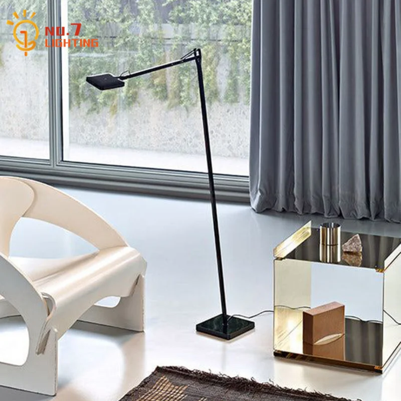 Designer Industrial Swing Arm  - Floor Lamp Arched のレビューと価格
