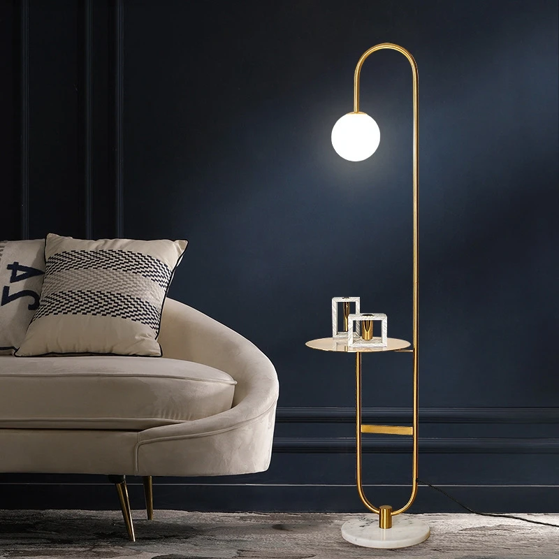 Modern LED Floor Lamp Gold Bla - Floor Lamp Arched のレビューと価格