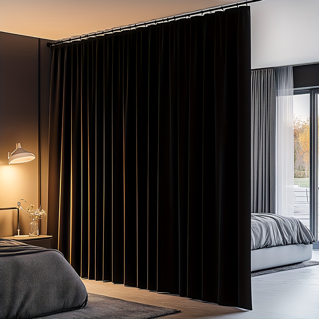 Blackout Room Divider Curtains - Room Divider Bamboo のレビューと価格