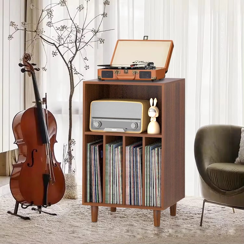 Turntable Stand, Multi-Shelf W - Room Divider Bamboo のレビューと価格