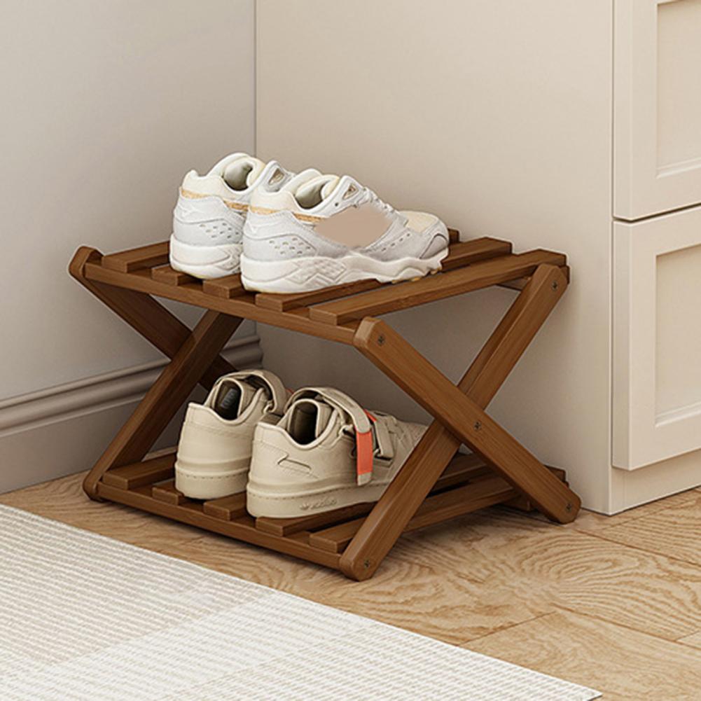 Bamboo Folding Shoe Rack Space - Room Divider Bamboo のレビューと価格