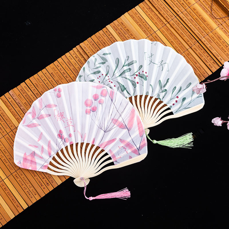 Hand Fold Fan Retro Adornment  - Room Divider Bamboo のレビューと価格