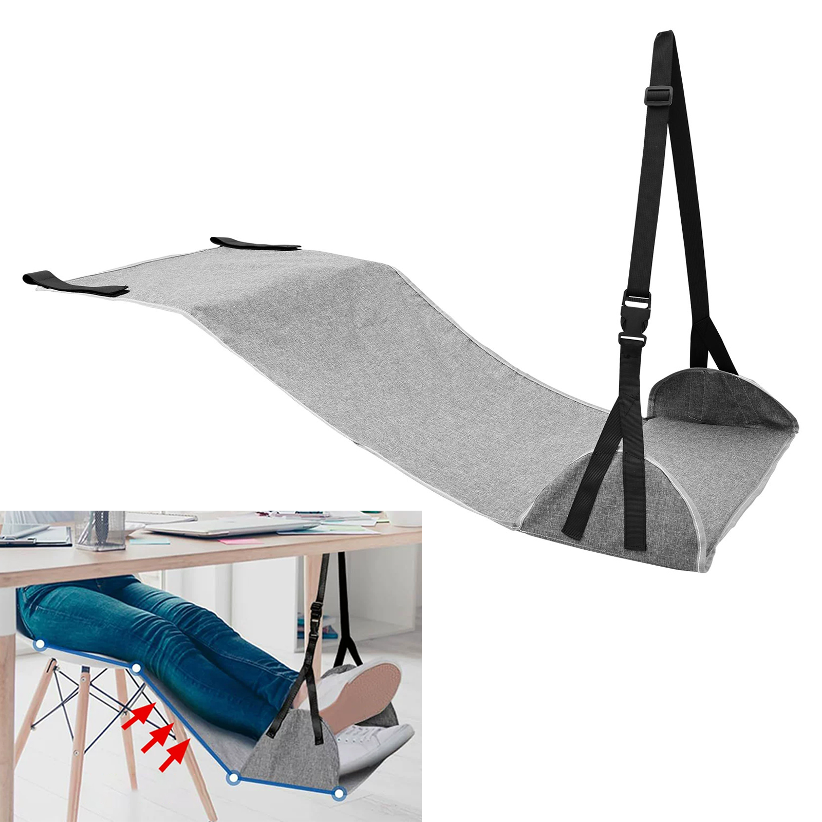  Portable Airplane Foot Rest  - Under Desk Hammock のレビューと価格