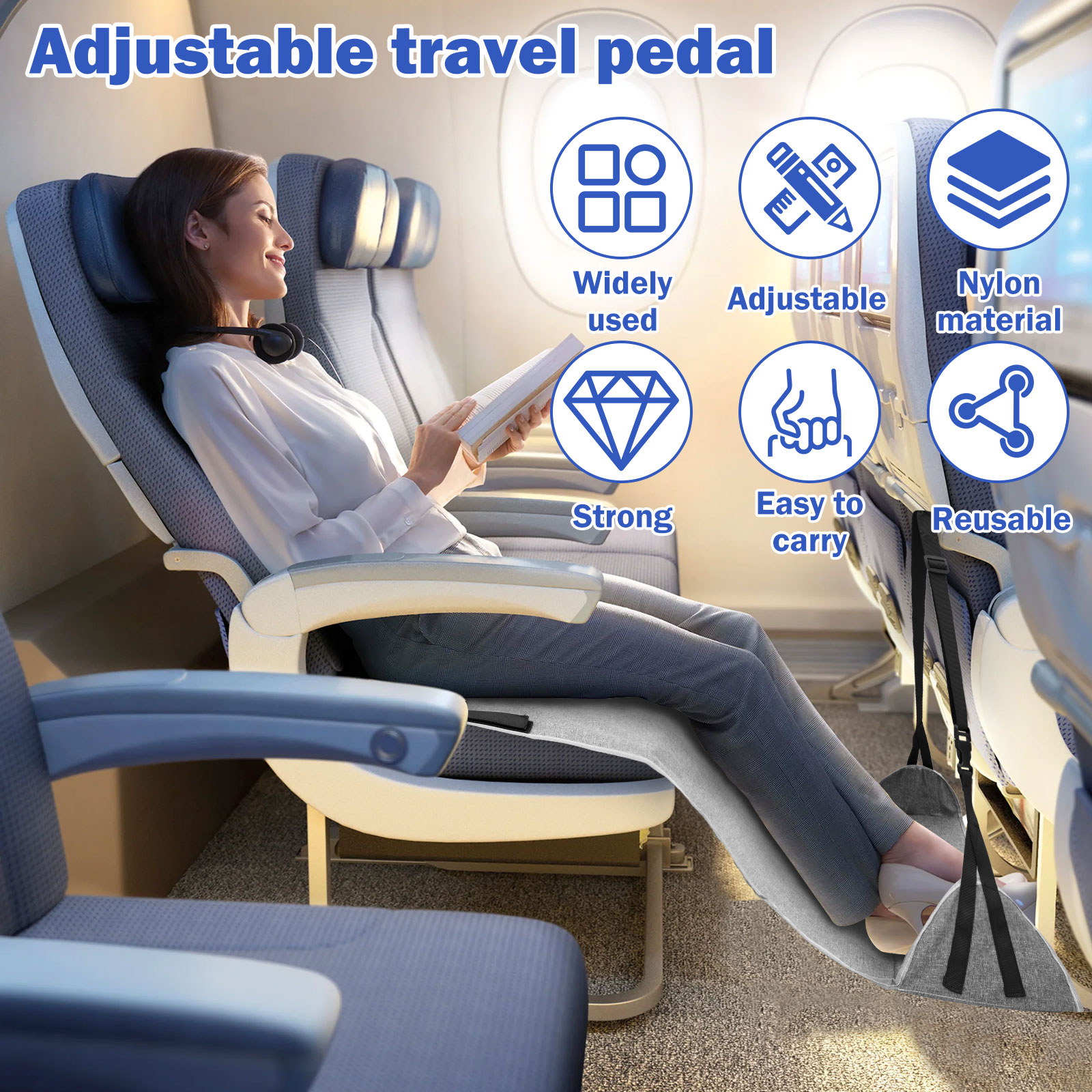  Portable Airplane Foot Rest  - Under Desk Hammock のレビューと価格