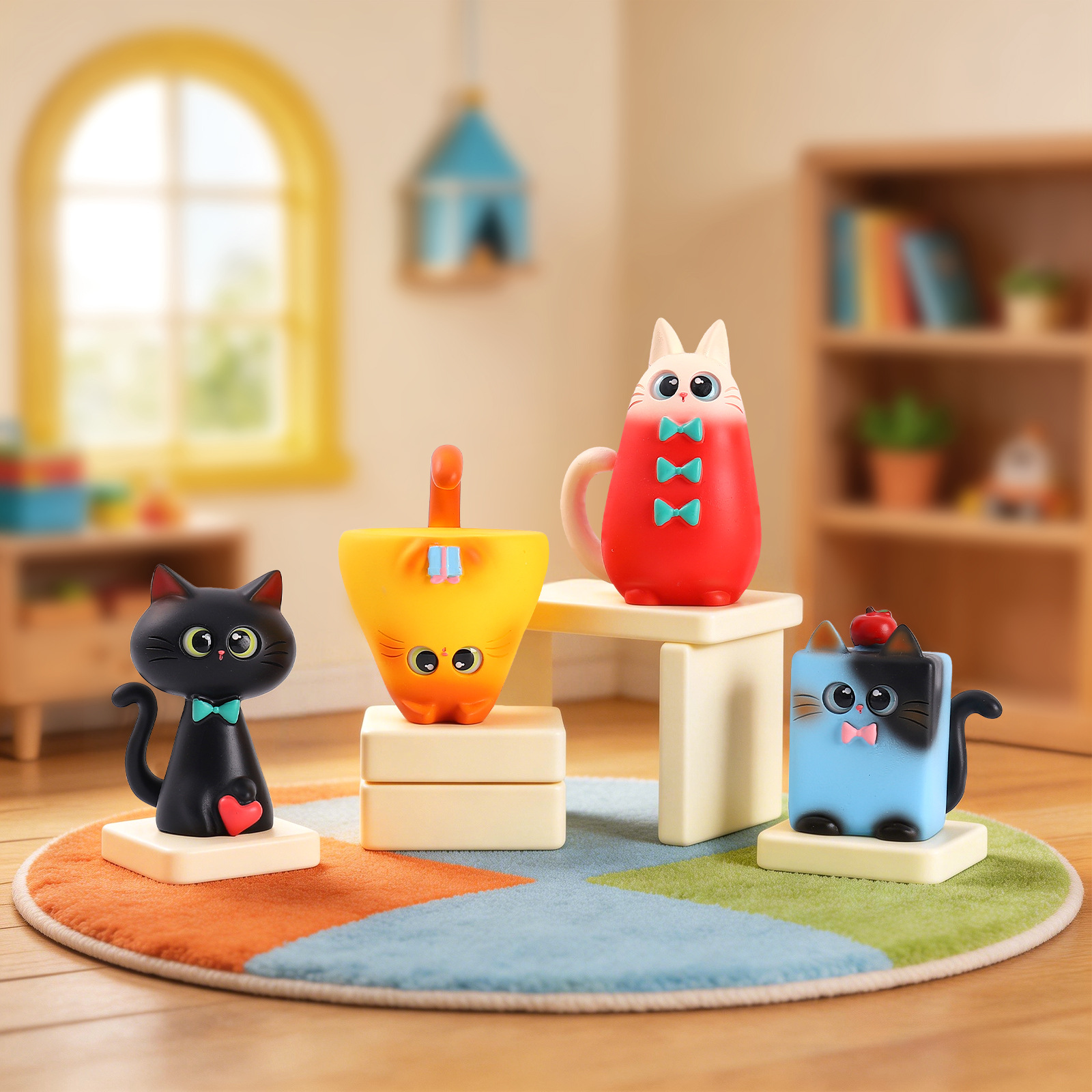 Blind Box Cat Figurine Resin C - Office Furniture Used のレビューと価格