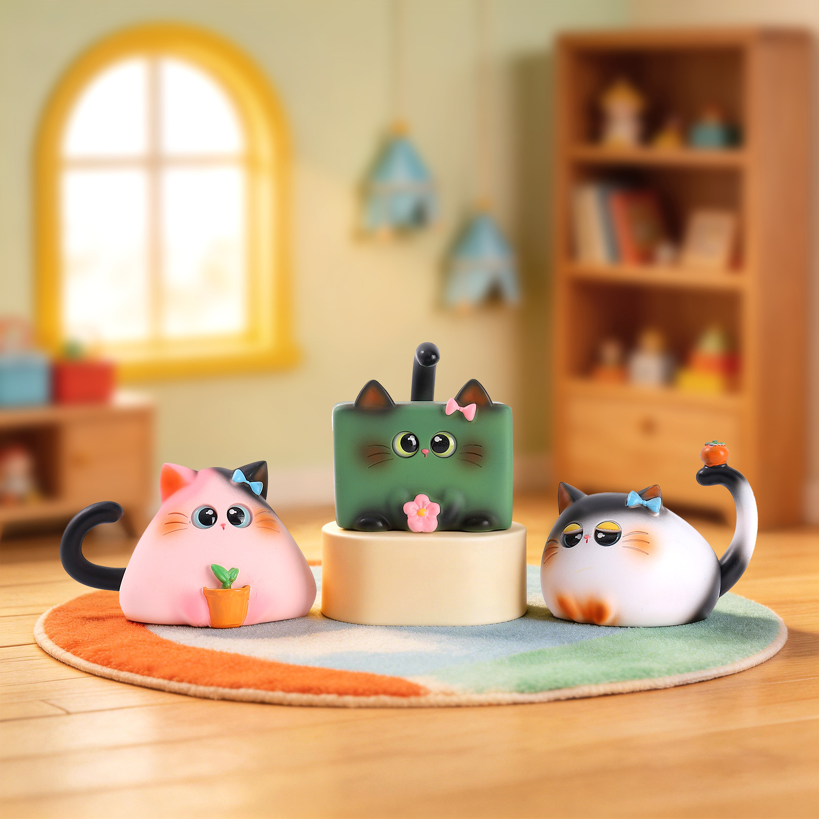 Blind Box Cat Figurine Resin C - Office Furniture Used のレビューと価格