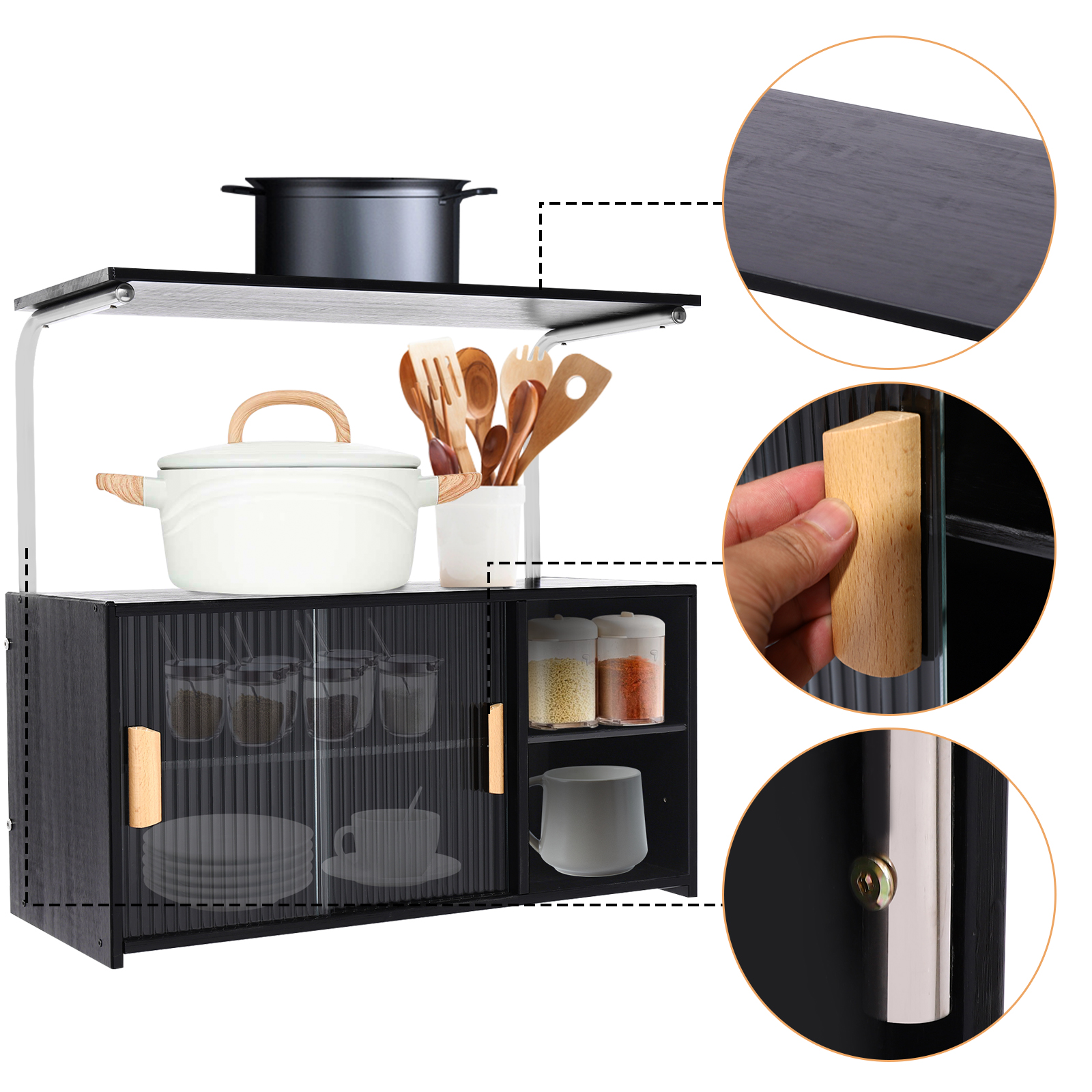 Storage Cabinet 2 Tier 67x30x6 - Room Divider Bamboo のレビューと価格