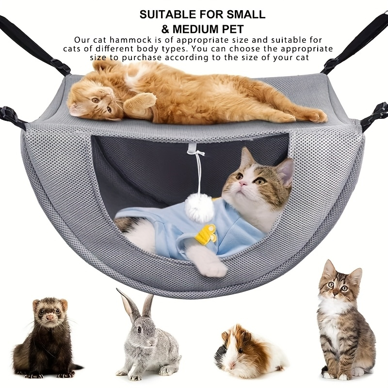 Breathable Mesh Cat Hammock Be - Under Desk Hammock のレビューと価格