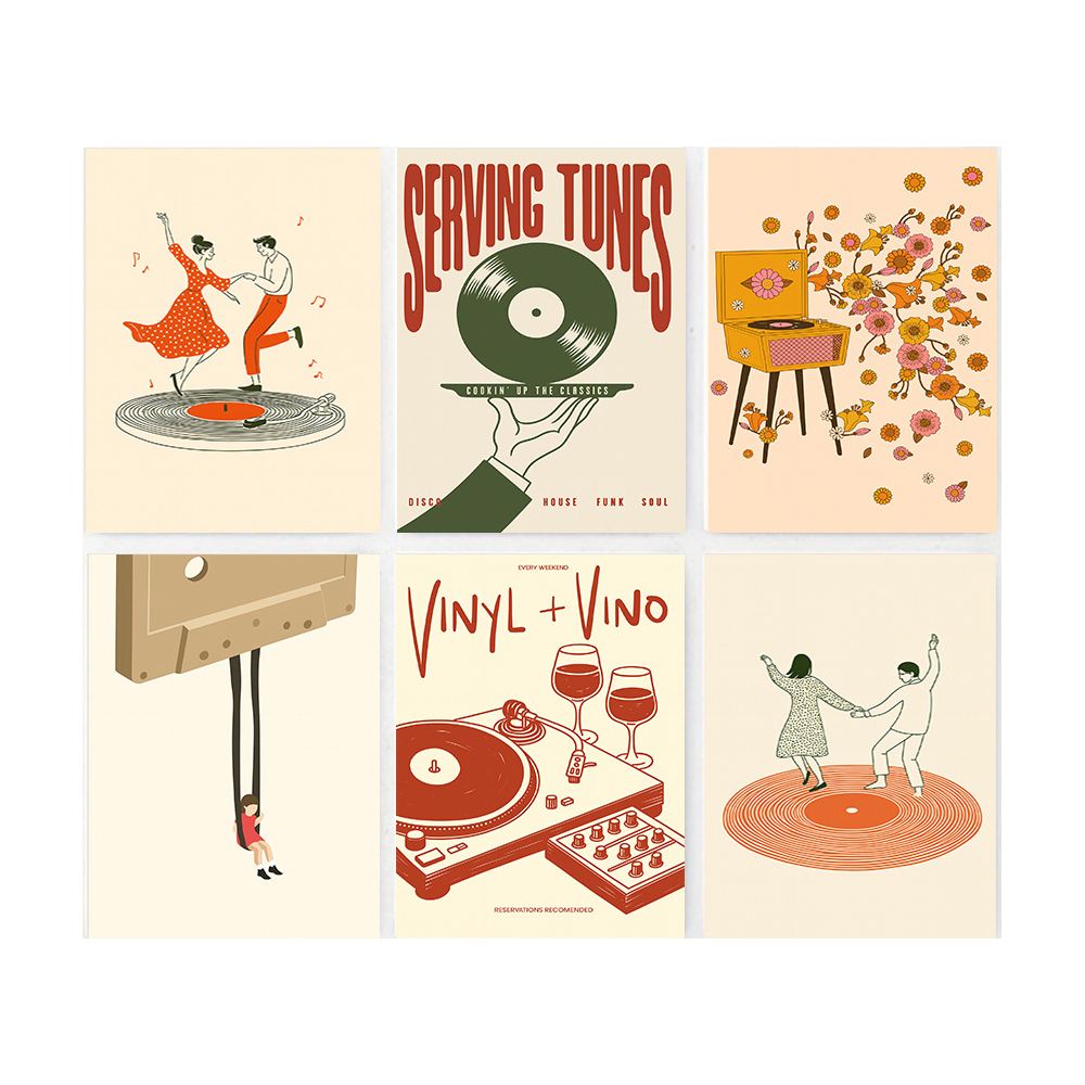 1pc Vintage Music Canvas Poste - Office Furniture Used のレビューと価格