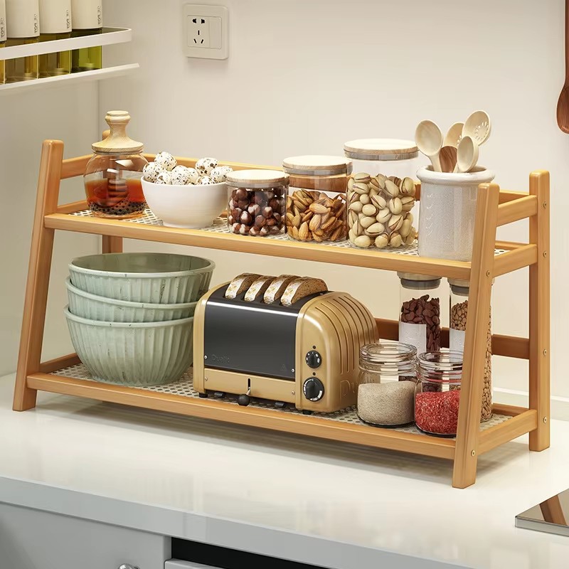 2 Layer Spice Caddy Shelf Bamb - Room Divider Bamboo のレビューと価格