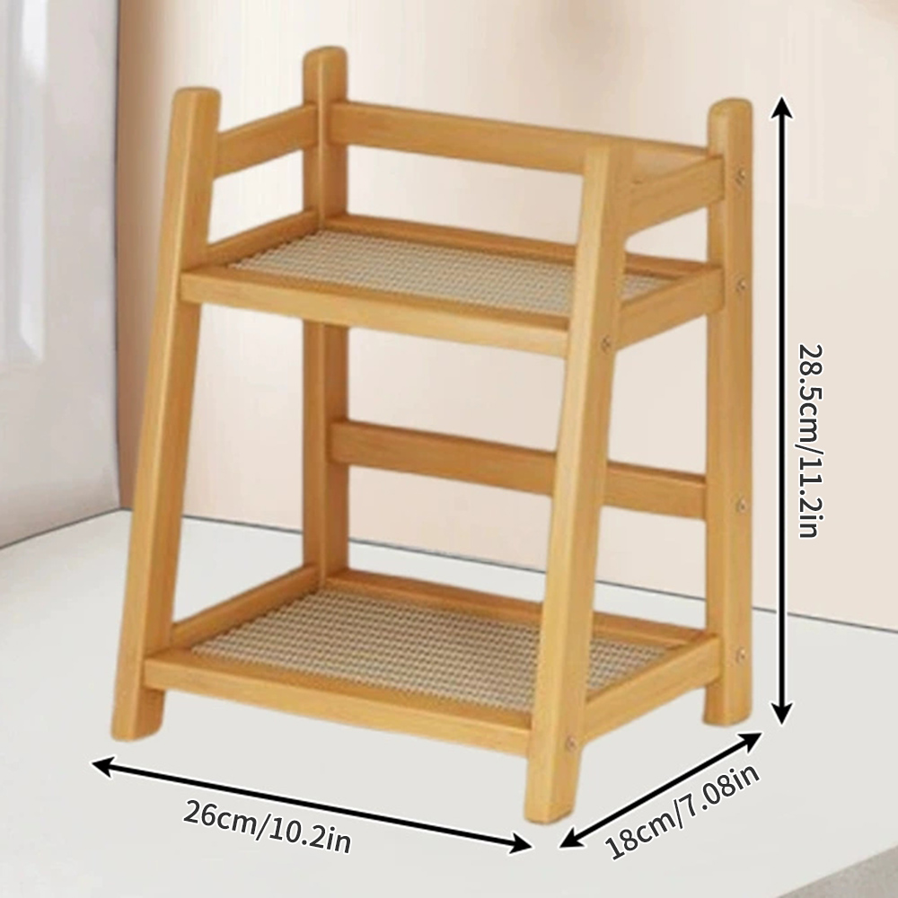2 Layer Spice Caddy Shelf Bamb - Room Divider Bamboo のレビューと価格
