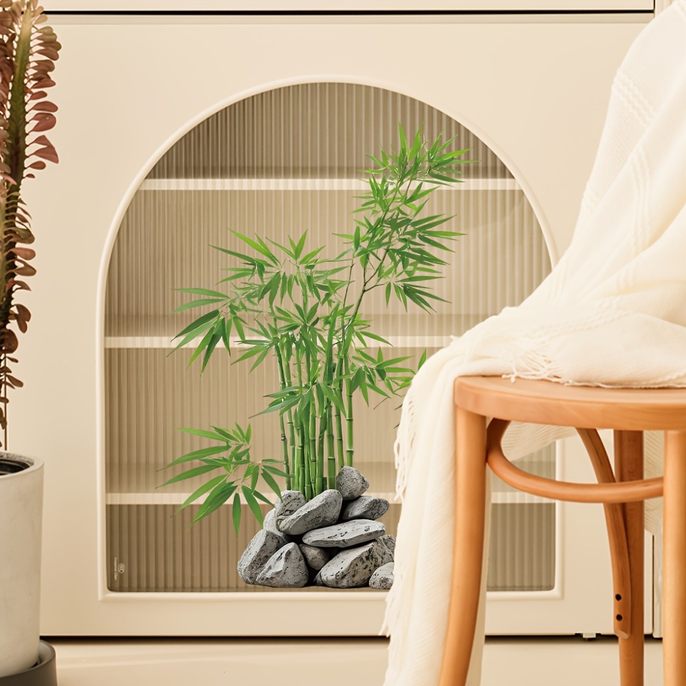 Watercolor Green Bamboo Leaf P - Room Divider Bamboo のレビューと価格