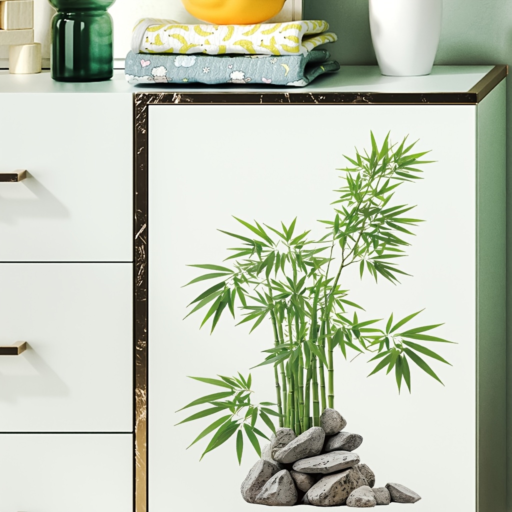 Watercolor Green Bamboo Leaf P - Room Divider Bamboo のレビューと価格