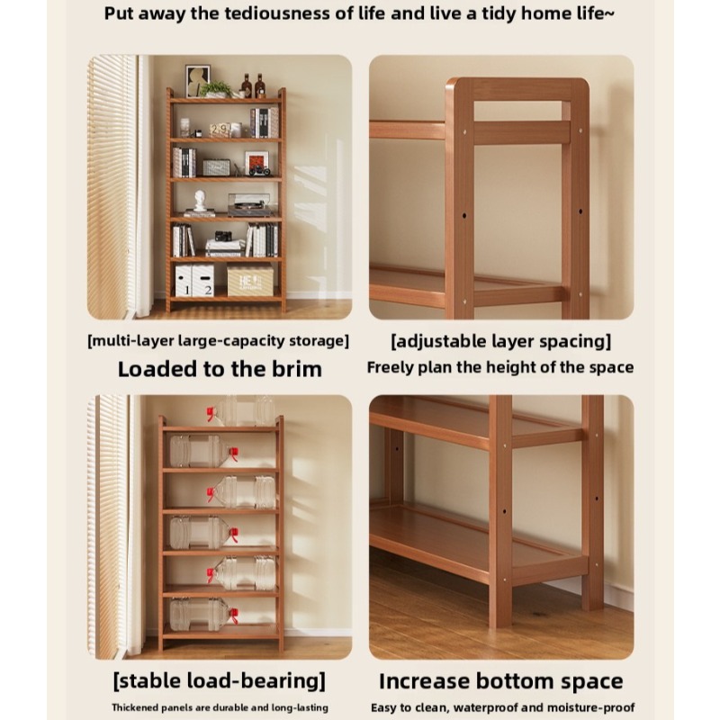Bamboo multi-layer shoe storag - Room Divider Bamboo のレビューと価格