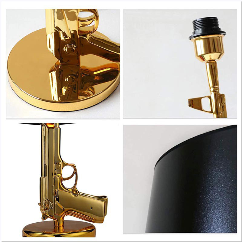 Gold Plated Pistol Table Desk  - Floor Lamp Arched のレビューと価格