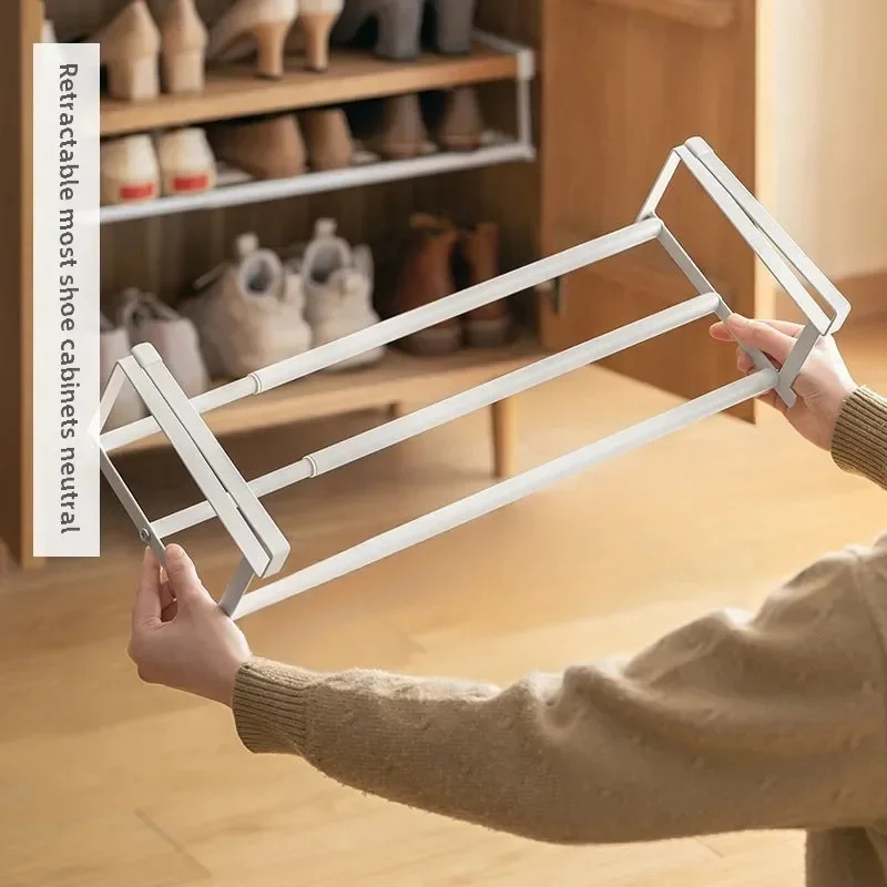 Adjustable Shoe Rack with Hang - Room Divider Bamboo のレビューと価格