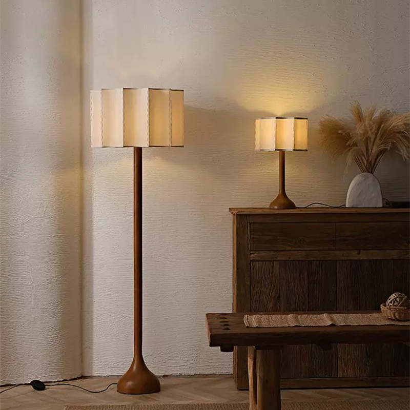 Wabi Sabi Style Wooden Standin - Floor Lamp Arched のレビューと価格