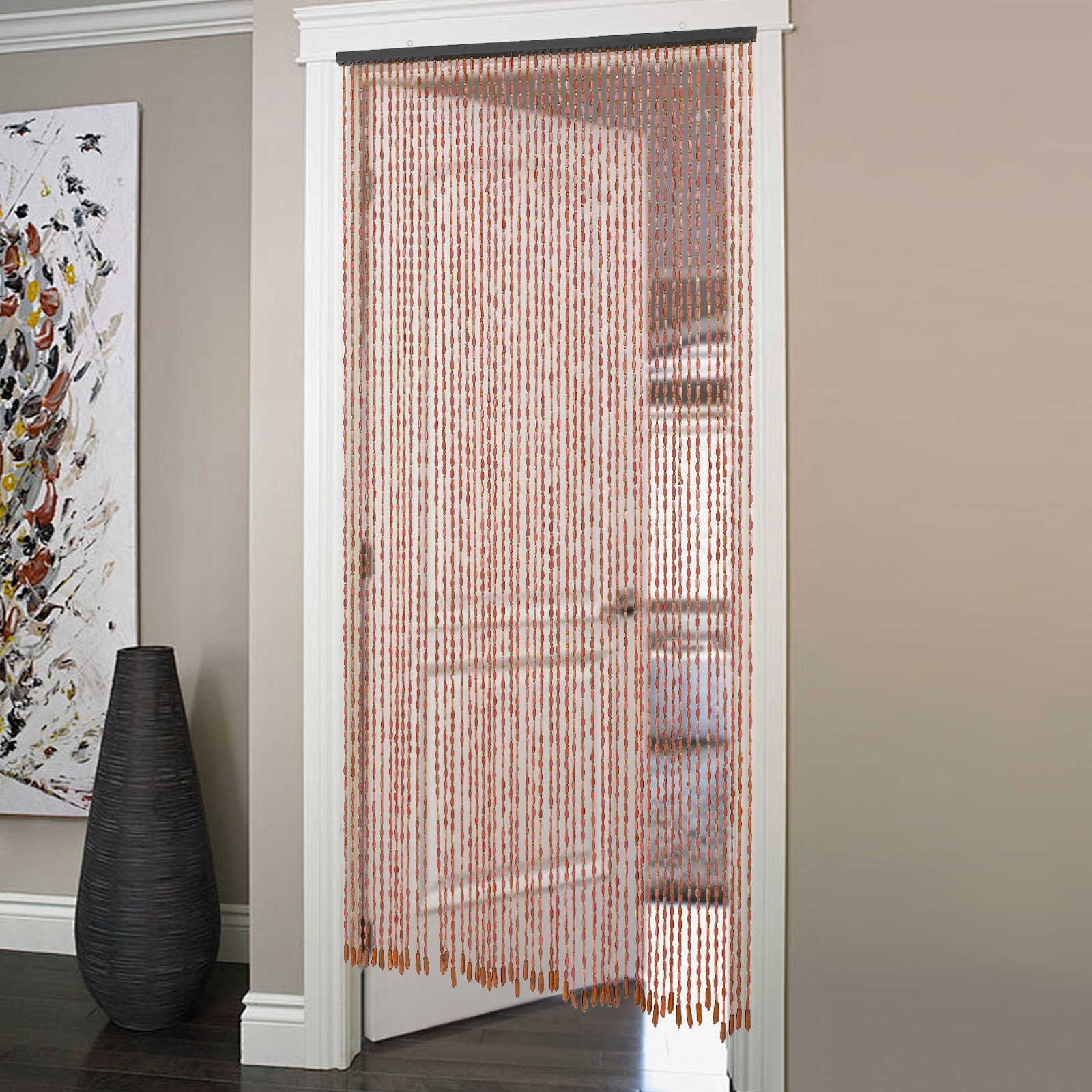 Beaded Curtain, Door Curtain,  - Room Divider Bamboo のレビューと価格