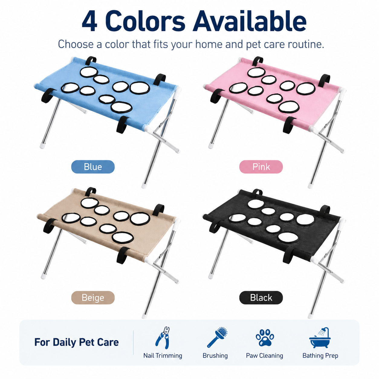 Foldable Pet Grooming Table 60 - Under Desk Hammock のレビューと価格
